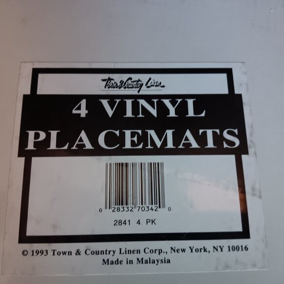 Vintage Vinyl Floral Placemats - Picture 4 of 4